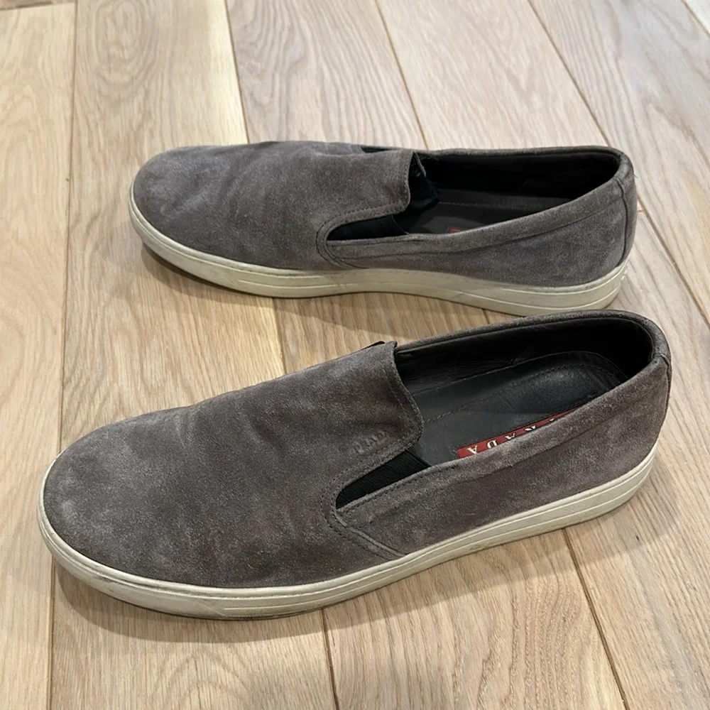 Prada Sport suede slip on sneakers size 10 - Picture 4 of 5